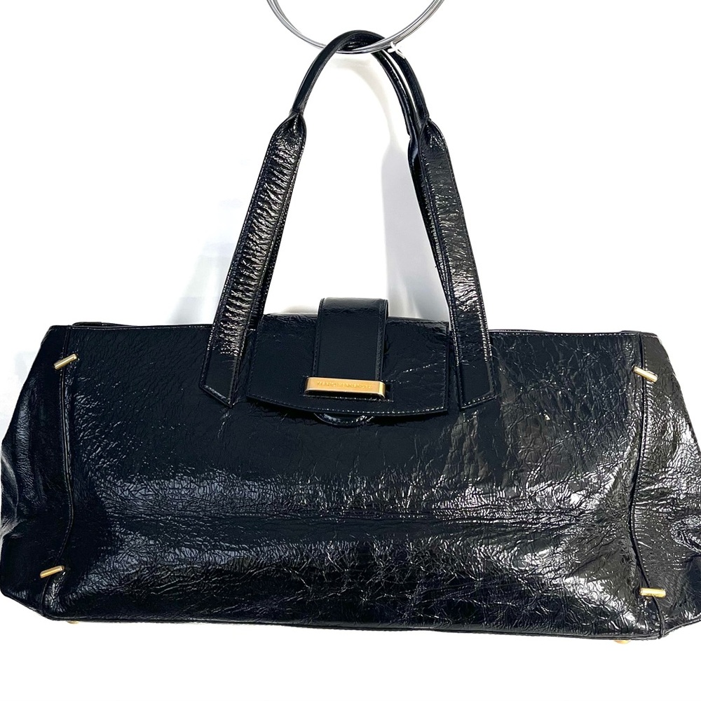 Mario Hernandez Black Leather Shoulder Bag